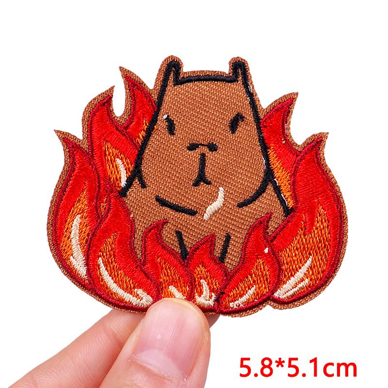 NEW Cartoon Animal Embroidered Patches Goose Frog Cat Patch Iron On Patches For Clothing Hats Jackets Backpack Embroidery Badges