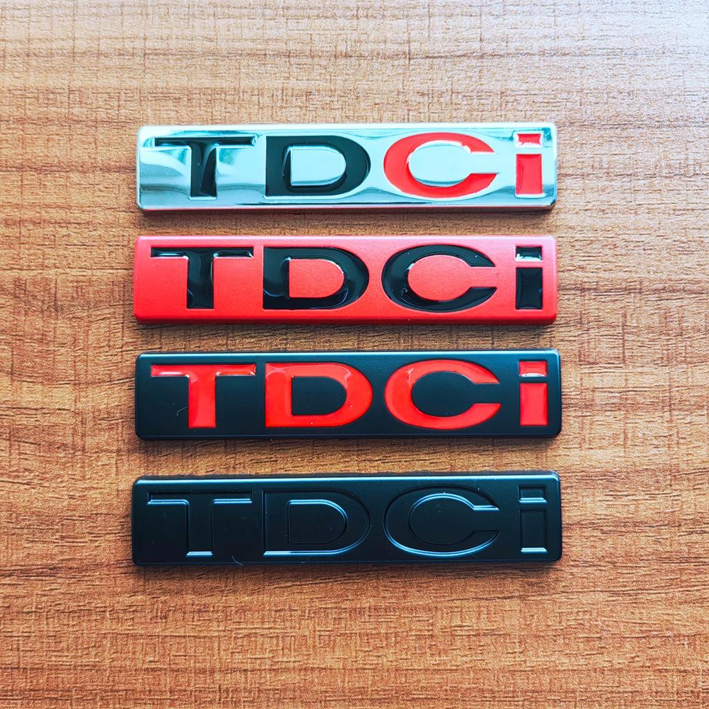 3D Metal Chrome Black Logo TDCI Emblem Car Fender Trunk Badge For Fiesta Kuga Mondeo MK3 Focus MK2 TDCI Sticker Accessories