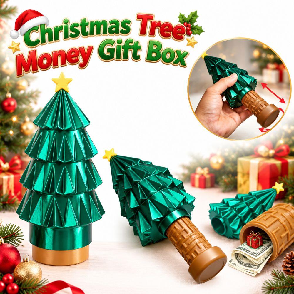 Green Christmas Tree Christmas Tree Money Gift Box Surprise Gift Box Hidden Storage Compartment