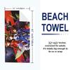 Neon Genesis Print Beach Towel, Large Soft Quick Dry Towel for Beach Camping Swimming