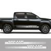 For Toyota Hilux Vigo Revo Pickup Door Side Stripes Sticker Truck Graphics Vinyl Decor Covers Car Decals Auto Tuning Accessories