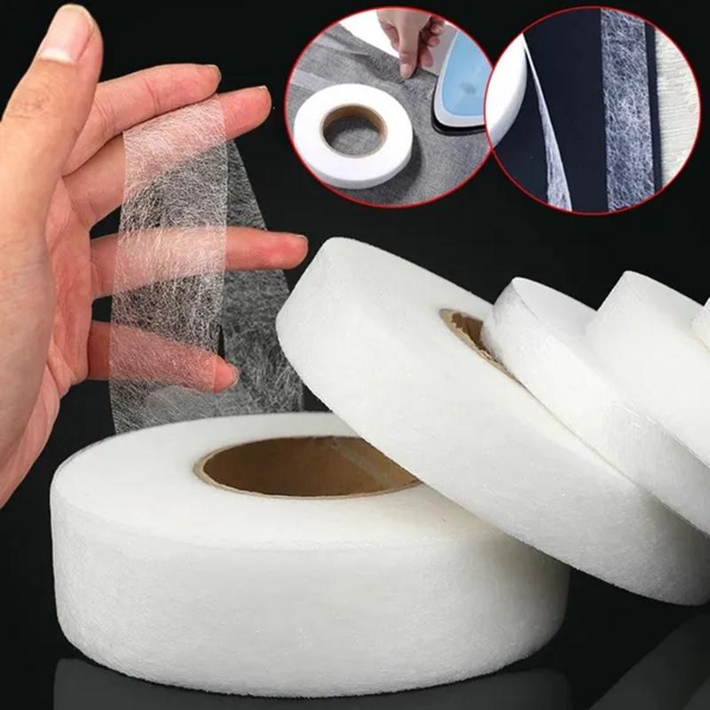 64 Meters White Double Sided Interlining Sewing Accessory Adhesive Tape Cloth Apparel Fusible Interlining DIY Accessories Patchwork