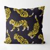 Tiger Zodiac Circus Animal Tiger Year Square Cotton Linen Cushion Decoration Pillow Case Printed Sofa Cushion Case 45Cm*45Cm