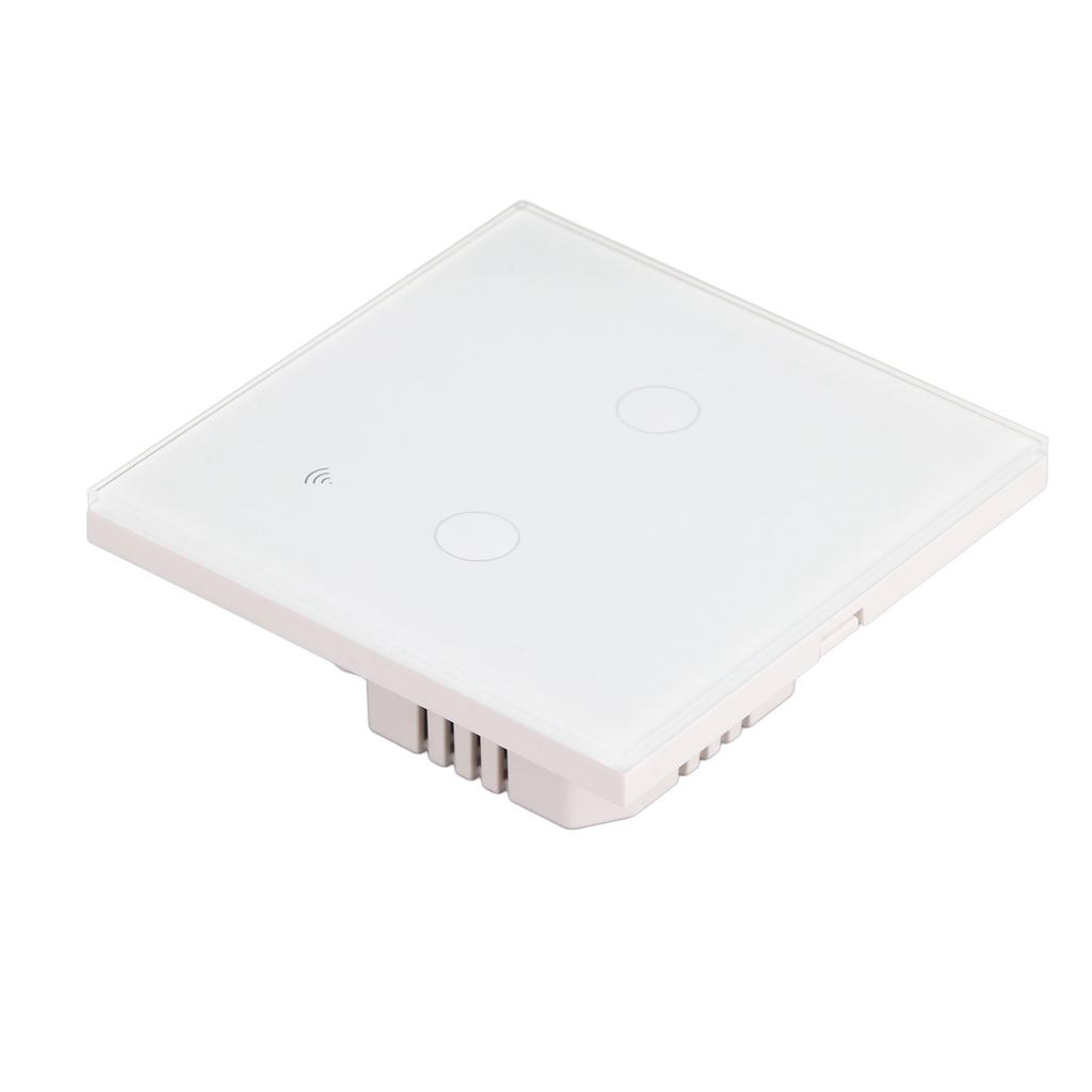 Smart Switch Multiple Users Voice Remote Control 2 Gang Wifi Single Control Switch White AC110‑240V