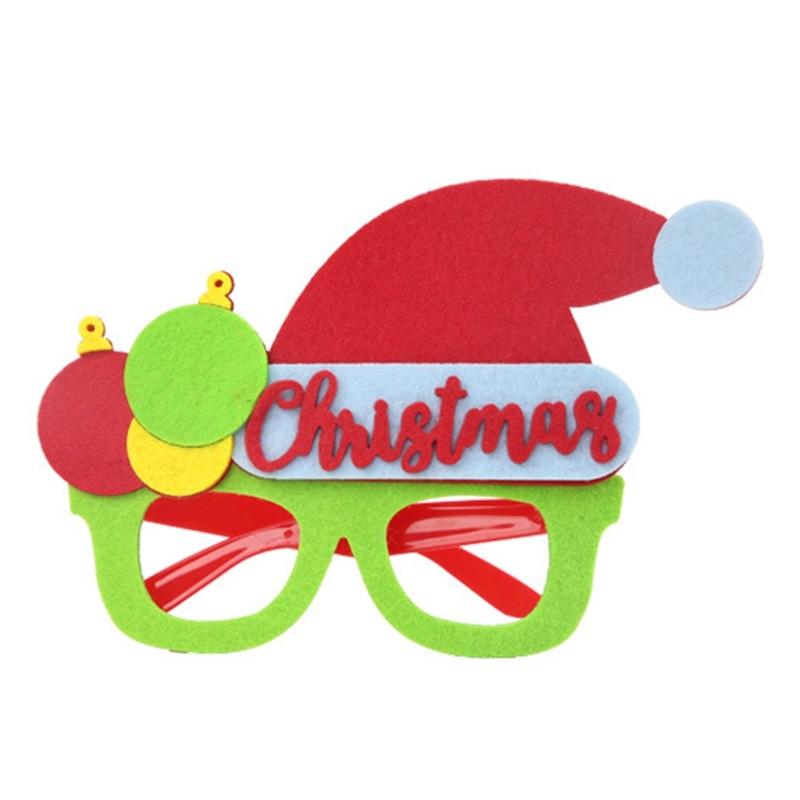 Novelties Funny Glasses,Christmas Glasses Frames Decorative Glasses Fluorescence Christmas Eyeglass Funny Christmas Glass