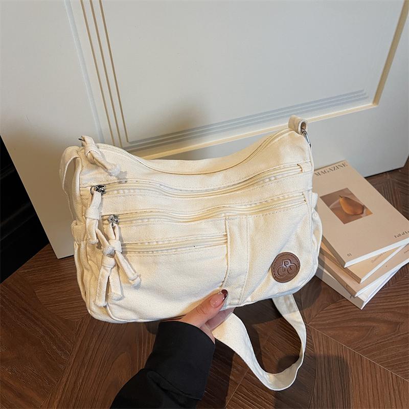 Women's Bag Solid Shoulder Bag Lightweight Nylon Crossbody Bag