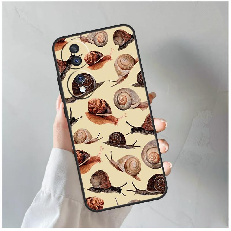 

Cartoon Animal Snail Case For Honor X9a X8a X6a X7a X6 X7 X8 X9 X9b X8b Honor 70 50 90 Lite Magic 5 6 Pro Cover Honor Magic6 Lite