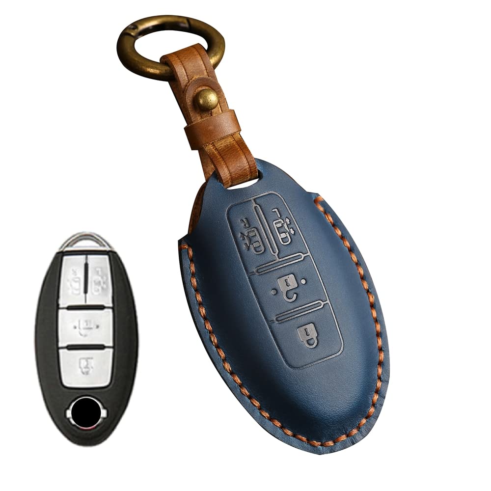 [Kinotaka] Nissan Compatible Genuine Leather Smart Key Case New Serena C27 Late Model Notebook