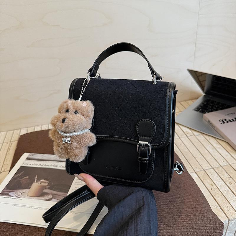 College style niche backpack bag women's new fashion retro handbag travel small backpack