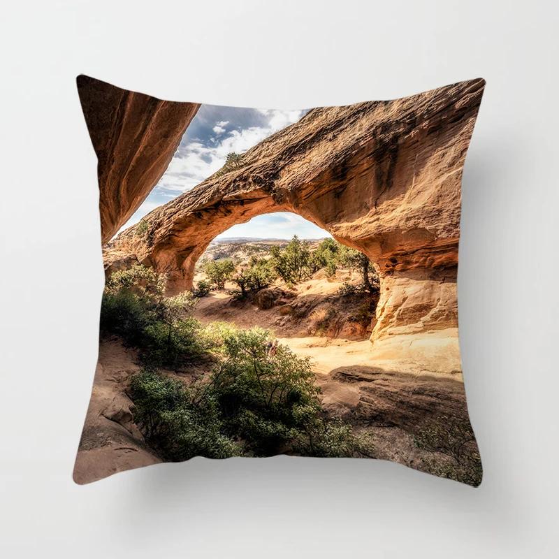 Mountains, Rivers, Forests, Landscape Pillowcases, Sofa Furnishings, Office Cushion Covers, Bedroom Room Home Decoration X