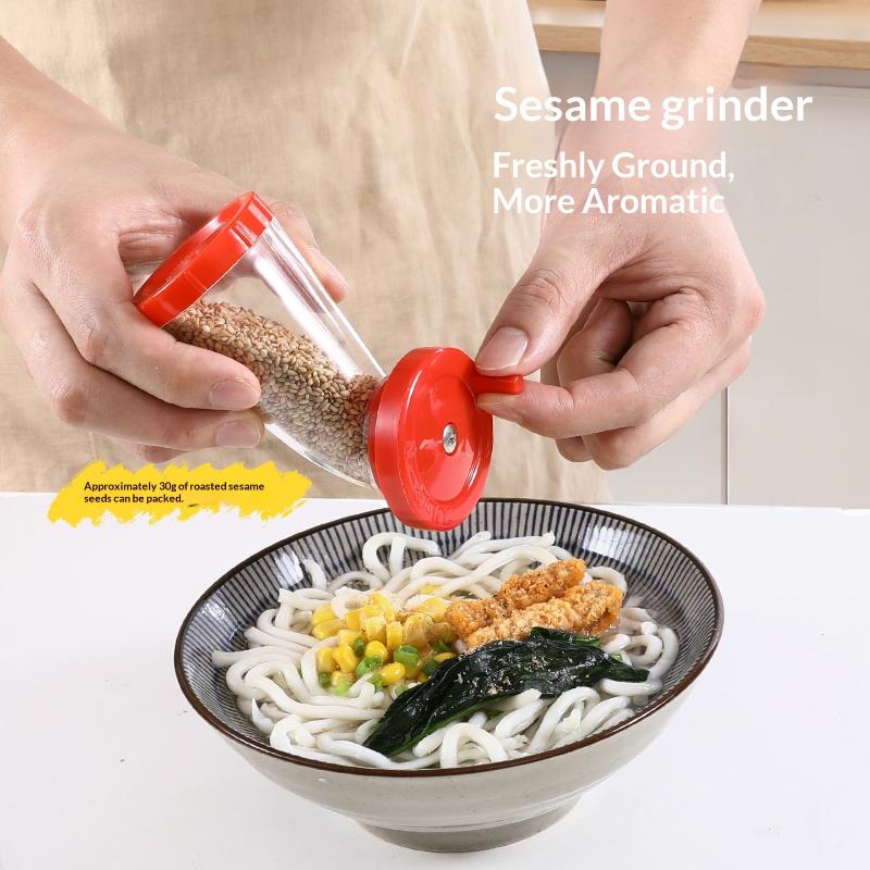 Manual Sesame Grinder Hand Seasoning Crusher Tool Handmade Salt Or Pepper Grinder For Home Kitchen Salt Pepper