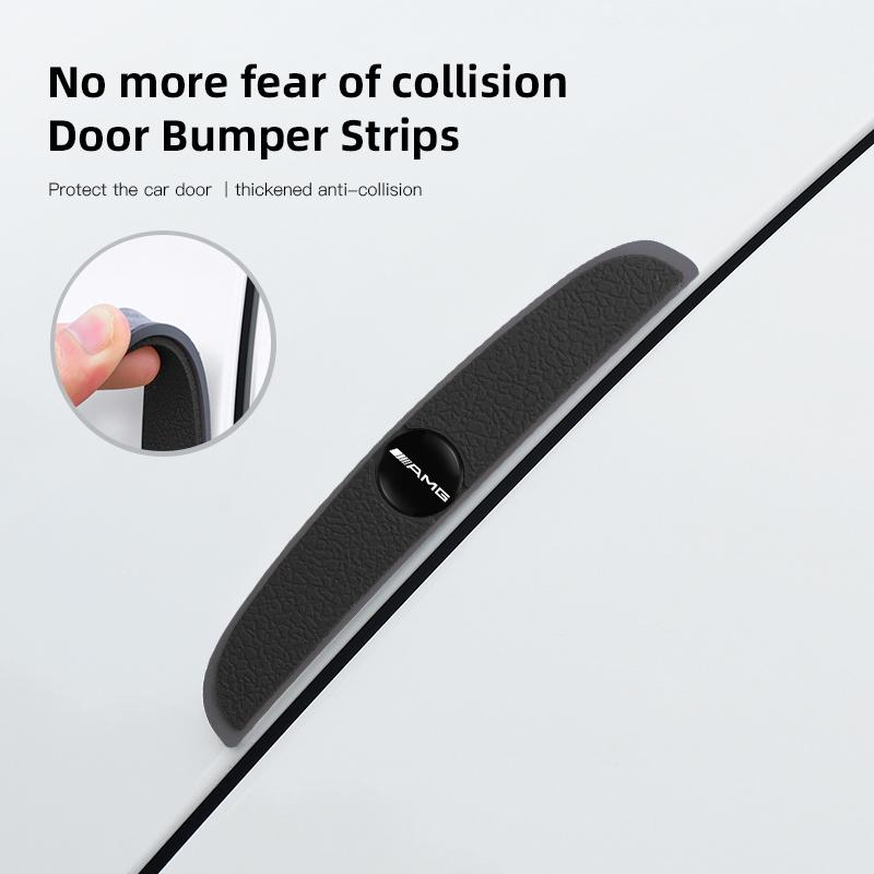 4Pcs Rubber Anti Collision Strip Car Door Rearview Mirror Protector Stickers For Mercedes Benz AMG A B C E G CLA GLA W211 W214