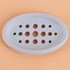 Silicone Soap Dish Storage Holder Tray Drain Soap Box Bathroom Accessories