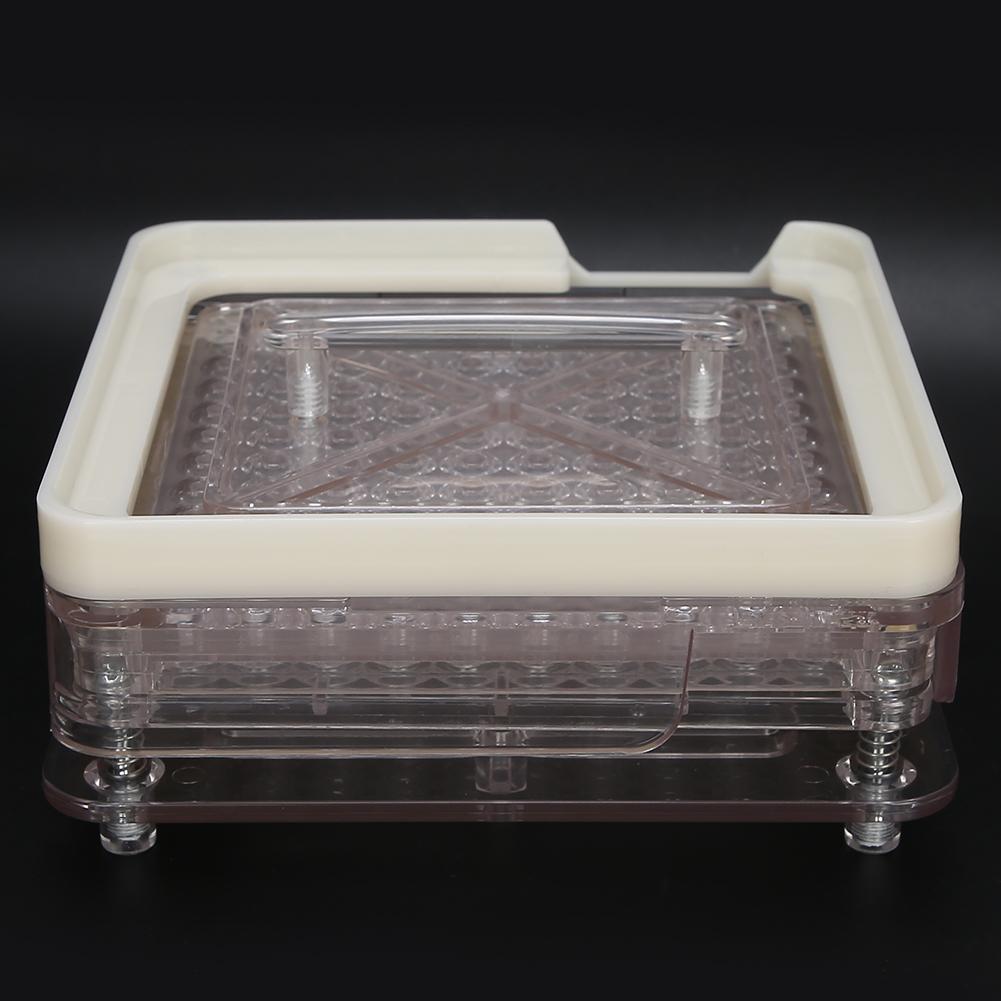 0# 100 Holes Capsule Powder Filler Plate Acrylic Transparent Capsule Manual Filling Tool