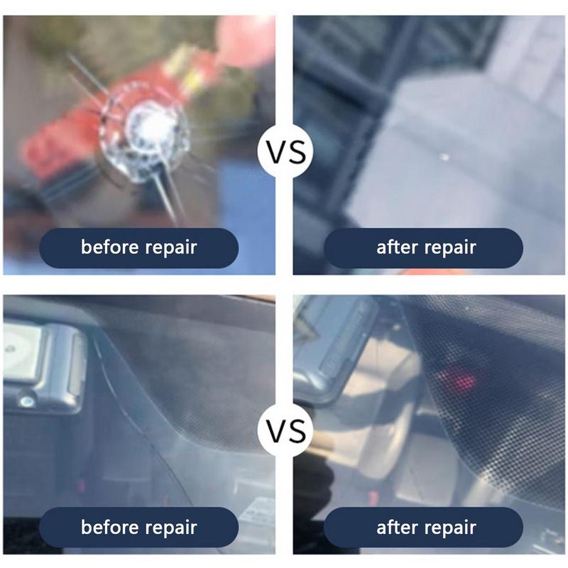 Windshield Repair Kit Quick Fix Car Cracked Glass Windscreen Repair Tool Resin Sealer DIY Auto Window Screen Polishing Portable