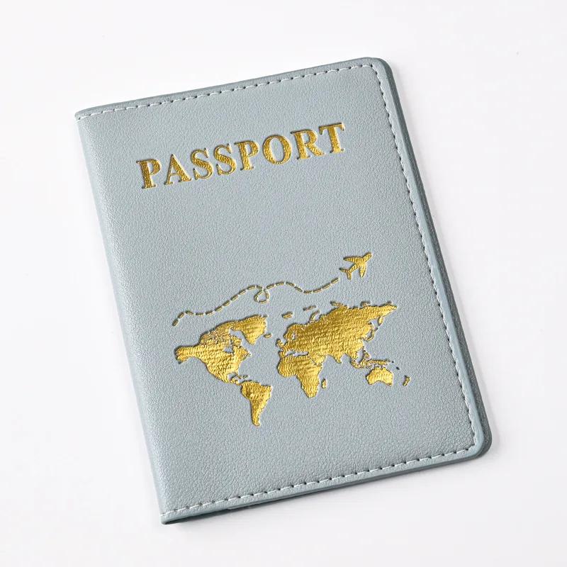 Unisex Passport Cover Wallet Holder PU Leather Card Holder Passport Case Travel Essentials for Women Men Family Vacation