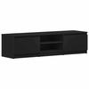 Meuble TV - VIDAXL - 800649 - Noir - Bois d'ingénierie - 140x40x35,5 cm