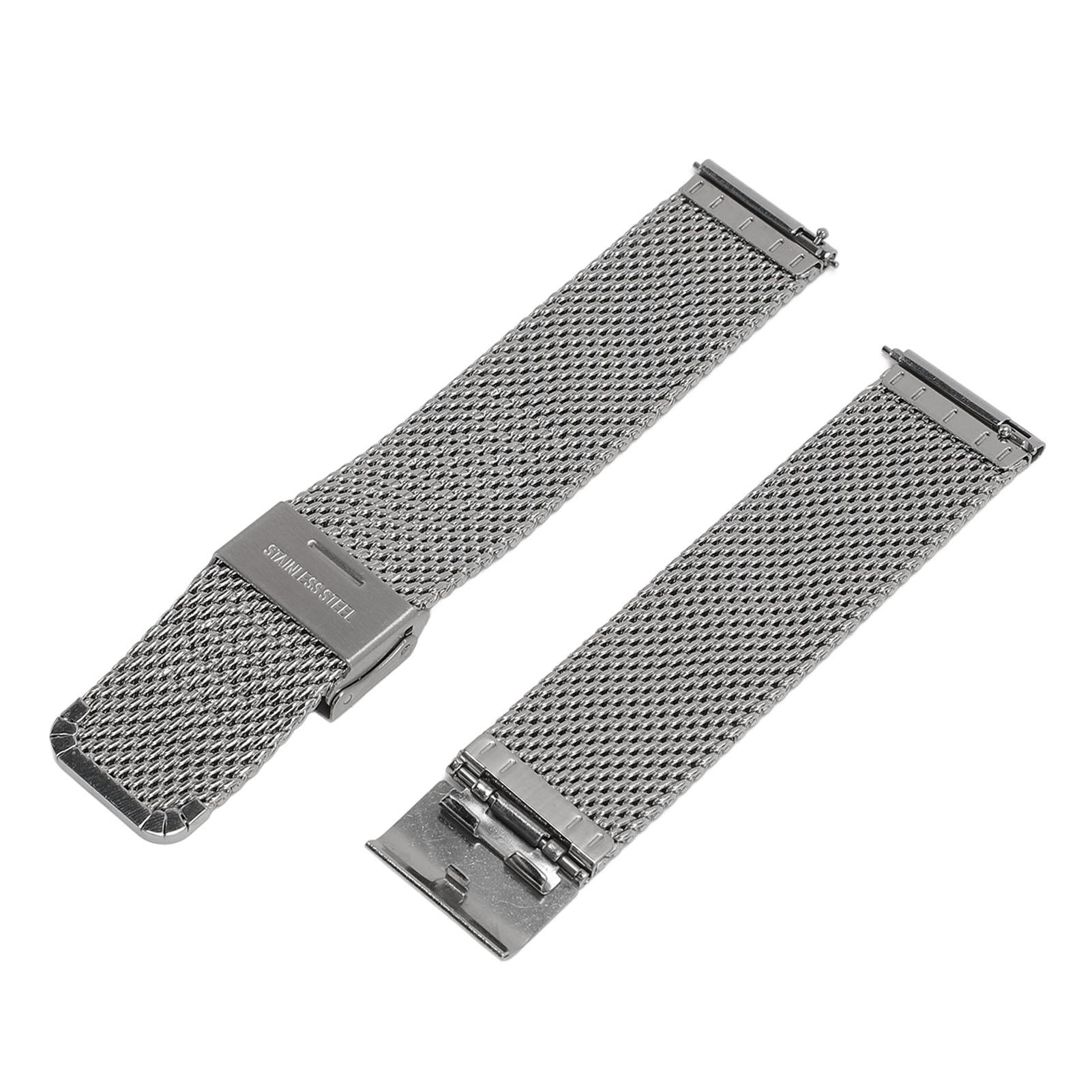 

Сетчатый ремешок для часов 20 мм с быстросъемным креплением, водонепроницаемый, роскошный сетчатый ремешок из нержавеющей стали для DW, серебристый серебряный