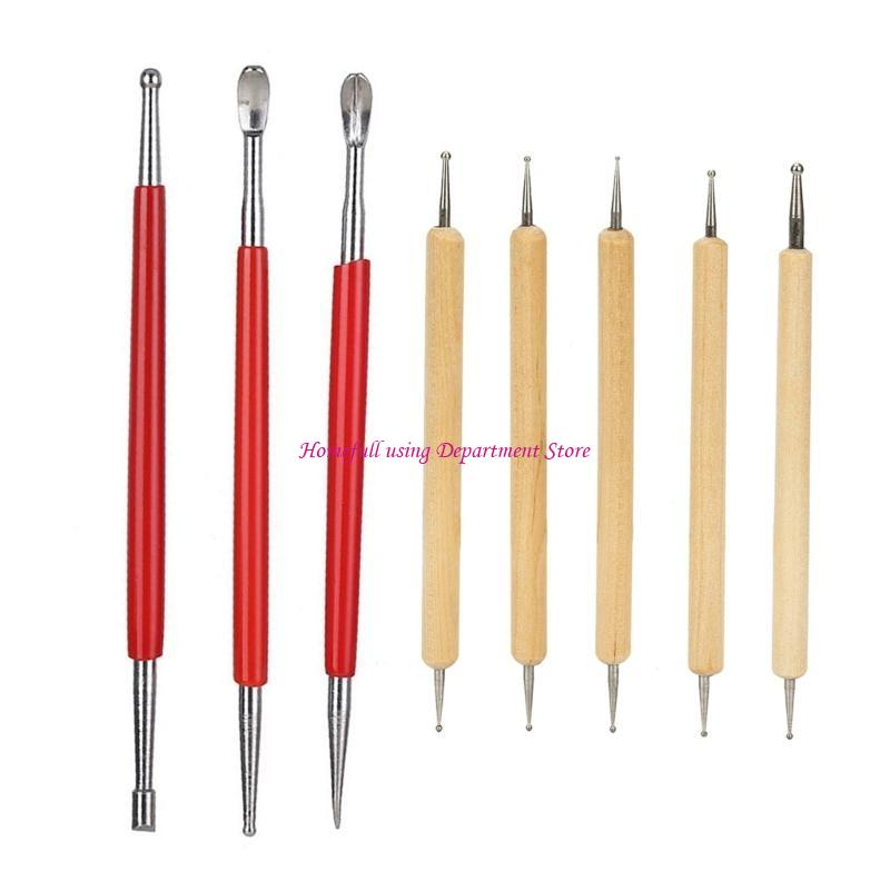 3/5/8 Pcs Leather Carving Tool Easy To Use Leather Embossing Spoons Leather Modeling Spoon Carving Tool
