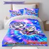 Three-piece cartoon Ultraman Tiga printed bedding set,(1*Duvet Cover + 2*Pillowcase, Without Core) suitable for bedroom use.