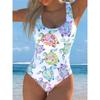 Summer Sexy Animal Pattern Printed One-piece Swimsuit Slim Fit and Slimming, Deep U-back Design, Beach Pool Vacation Eye-catching Fashion Swimsuit