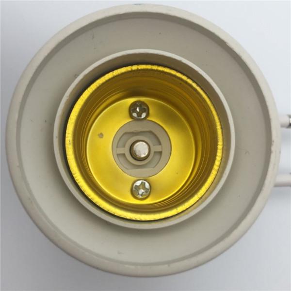 E27 EU Plug Adapter with Power on-Off Control Switch E27 Socket Lamp Base Lamp Socket