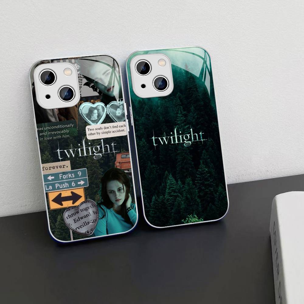 TV Twilight Isabella Edward Cullen Tempered Glass For Iphone 14 13 12 11 Pro Mini XS MAX 14Plus X XS XR Cover