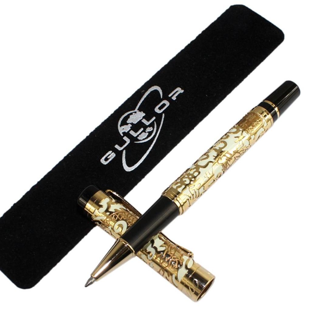 Gift Box Gullor Advanced Roller Pen Jinhao5000 Apricot and Gold Dragon Year