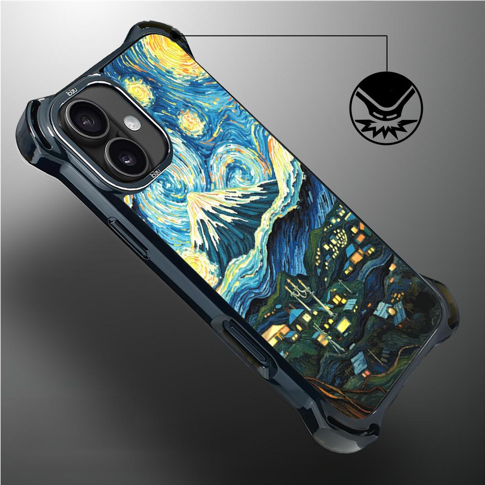 Etui Iphone 16 Ibizu Dropguard Ultra Z Magsafe, Van Gogh, Gwieździsta Noc