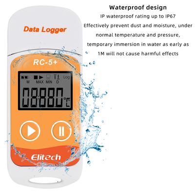 RC-5/RC-5+ USB Temperature Data Logger PDF Recorder 32000 Points Datalogger Temp Logger for Cold-chian Transport Warehouse