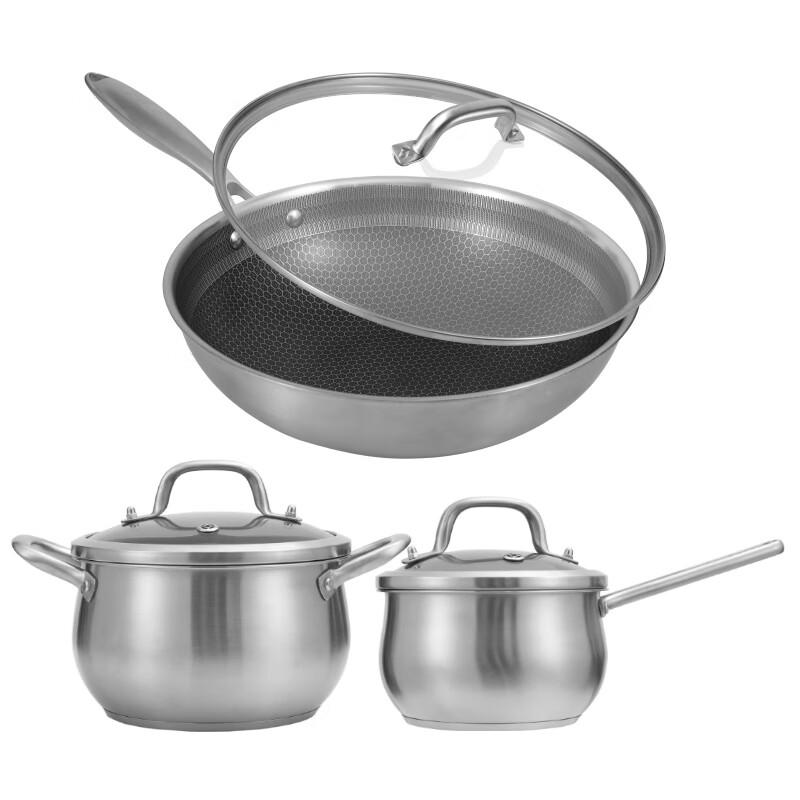 Kangbach Platinum Series Stainless Steel 3-Piece Cookware Set