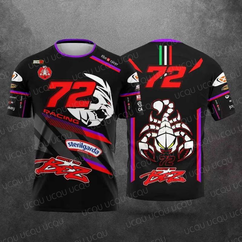 T-shirt da Corsa per Moto Nuova 2026 - Pilota #89 Jorge Martín & Pilota #72 Marco Bezzecchi Maglietta Casual per Fan da Uomo e Donna