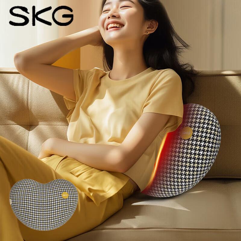 SKG T1 Series Heated Lumbar Massage Cushion