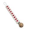 Spitze Blumenmuster Dummy-Brustwarzenhalter PP Stickerei Schnullerclips Mädchen