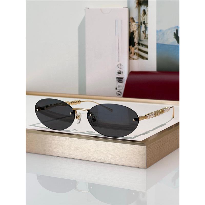 Damskie metalowe owalne okulary przeciwsłoneczne GG1922SA – Stylowa ochrona UV