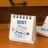 2027 Mini Desk Calendar With Cute Cartoon Prints Portable For Office Home Student Daily Time Management
