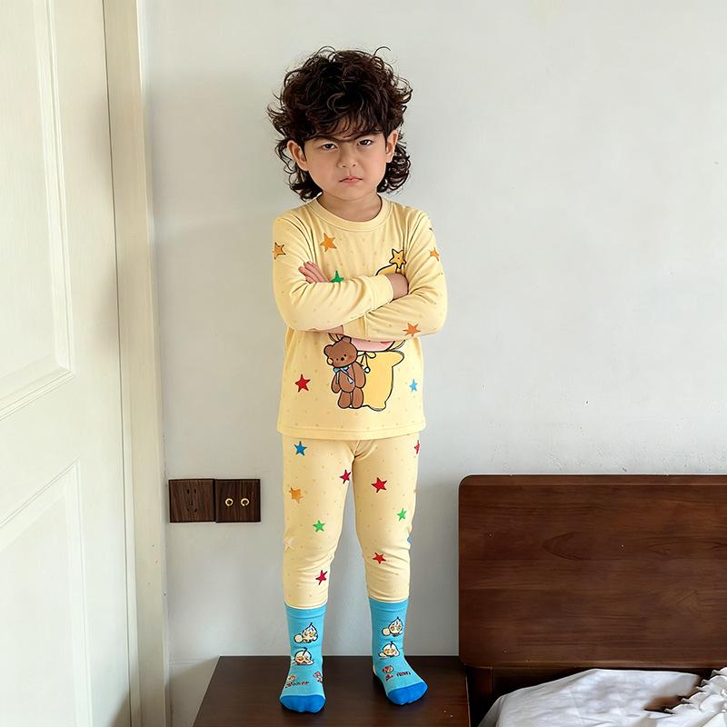 HD Kinder Ganzjahres-Pyjamaset: Warme Herbstkleidung & Hosen für Jungen & Mädchen