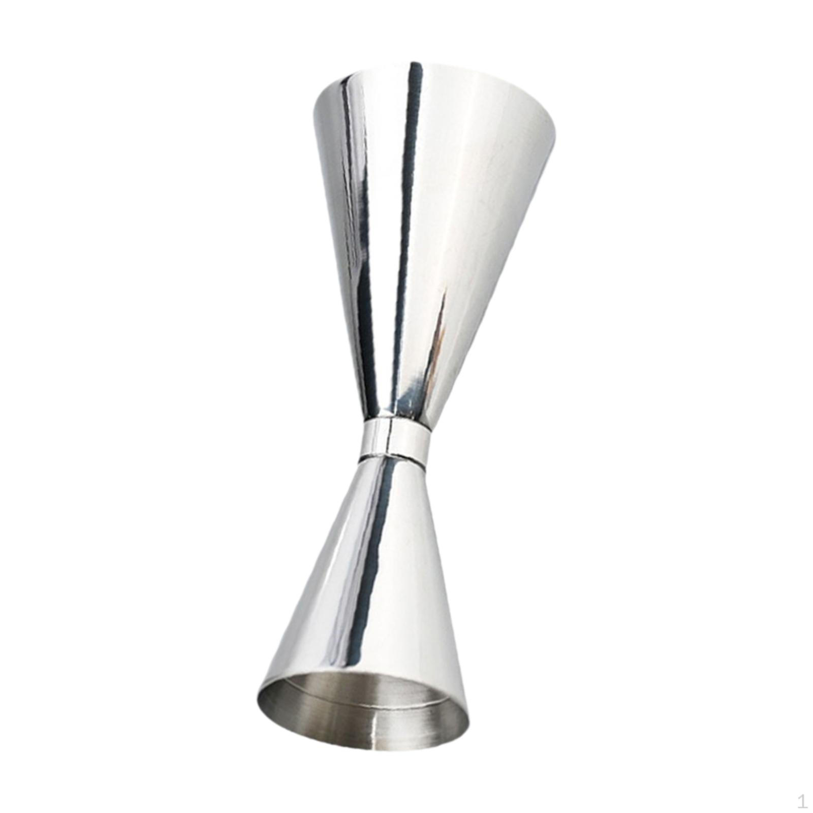 

Spirit Measure Cup with Scale, Double Drinks Jigger, Cocktail Jigger for Wine Bartending Drink Cafe срібний