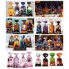 50pcs Exquisite Halloween Candy Bag Cute Drawstring Bag Snacks Candy Biscuit Bag  Trick or Treat