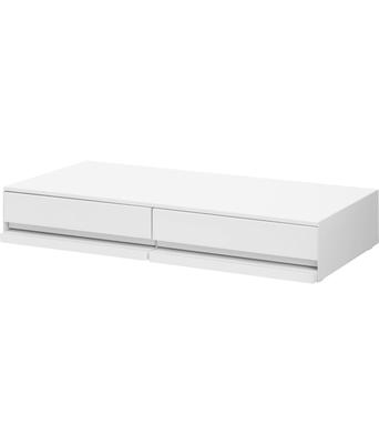 Yamazaki Jitsugyo [Completed Product, Only the Stopper Needs To Be Installed] Two-way Kitchen Under Appliances Drawer & Slide Table W80 White W80 X