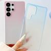 Mattierte halbtransparente Handyhülle für Samsung S25 Ultra: Farbverlauf-Design für S23, S24, S25 Edge, A55, A56, A17