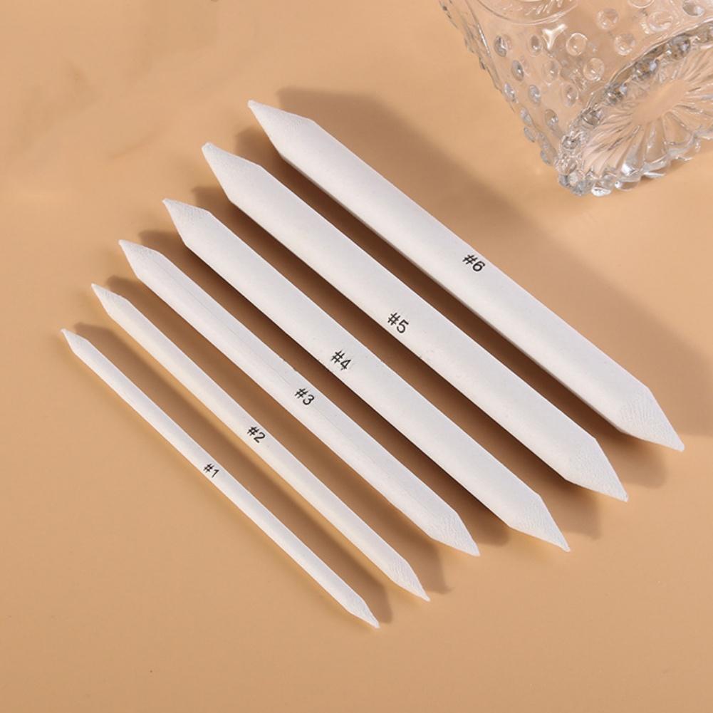 6PCS Blending Stumps, Paper Art Blenders, Sketch Drawing Tools, Solid Double-Ended Blending Stumps For Drawing Shading Blending Charcoal Graphite