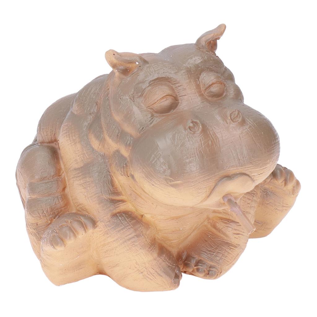 Hippo Decor Hippo Appearance Fine Workmanship Resin Material Small Volume Pond Spitters