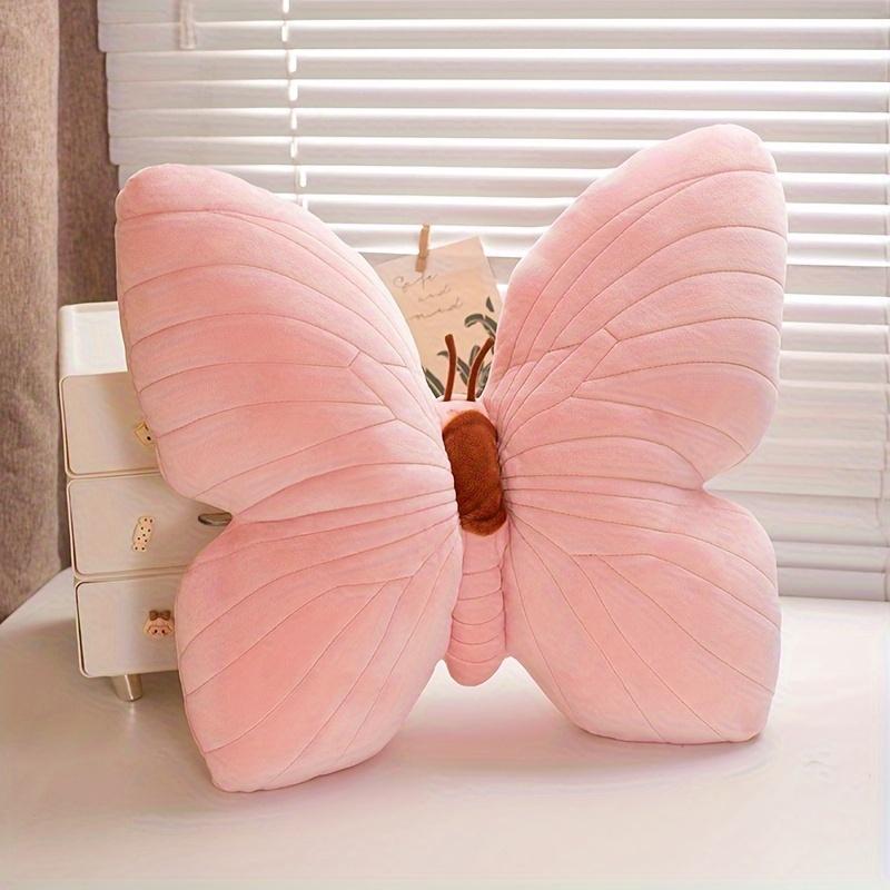

Шикарная синяя декоративная подушка в форме бабочки - Мягкий полиэстер, плюшевая ткань для декора дивана и кровати Супермягкая кукла-бабочка для девочек розовый