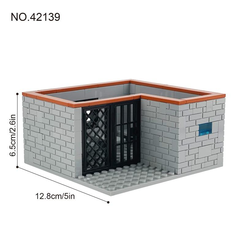 Assembly Educational Hot Skylight Prison 42139 Prisoner Prison Assembles Small Particles of Toys, Children's Birthday Gifts.