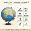 C Shape Magnetic Levitation Floating Globe With Light Rotating World Map Tellurion US EU AU UK Plug Home Office Decoration