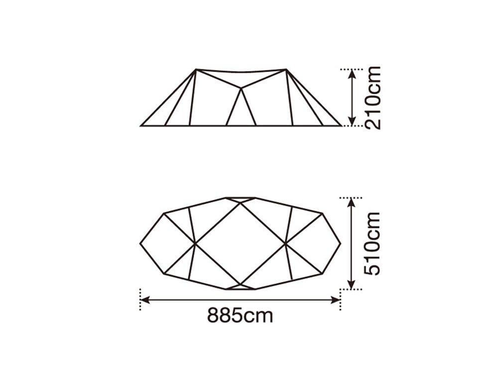 Snow Peak Land Station L Ivory [Novelty Included] TP-821IV