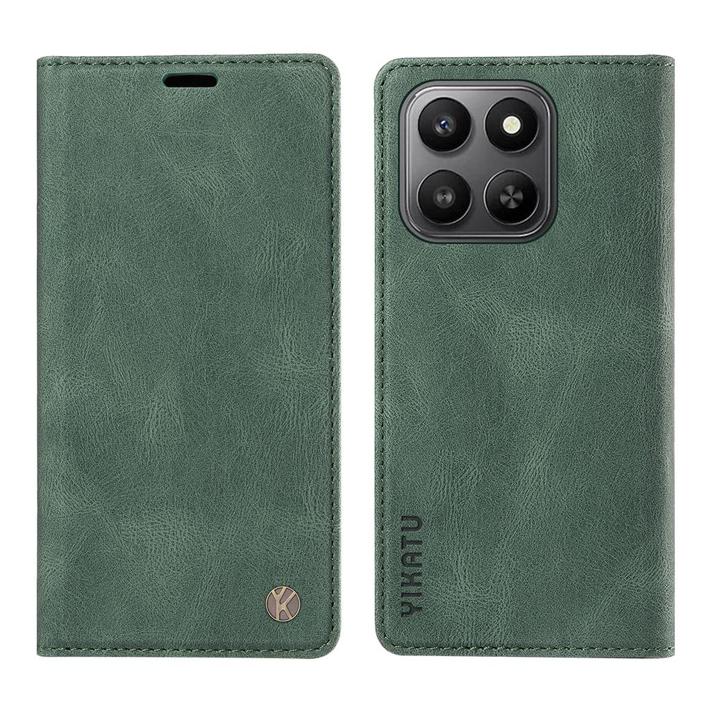 For Honor 400 Smart 5G/4G/X7d 4G Leather Cover YIKATU YK-004 Skin-Touch Wallet Phone Cases