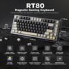 YUNZII RT80 82-Tasten-Rapid-Trigger-Tastatur, Hall-Effekt, kabellose mechanische Tastatur, Gaming, Magnetschalter, RGB-Dichtungshalterung, Hot-Swap mit benutzerdefiniertem