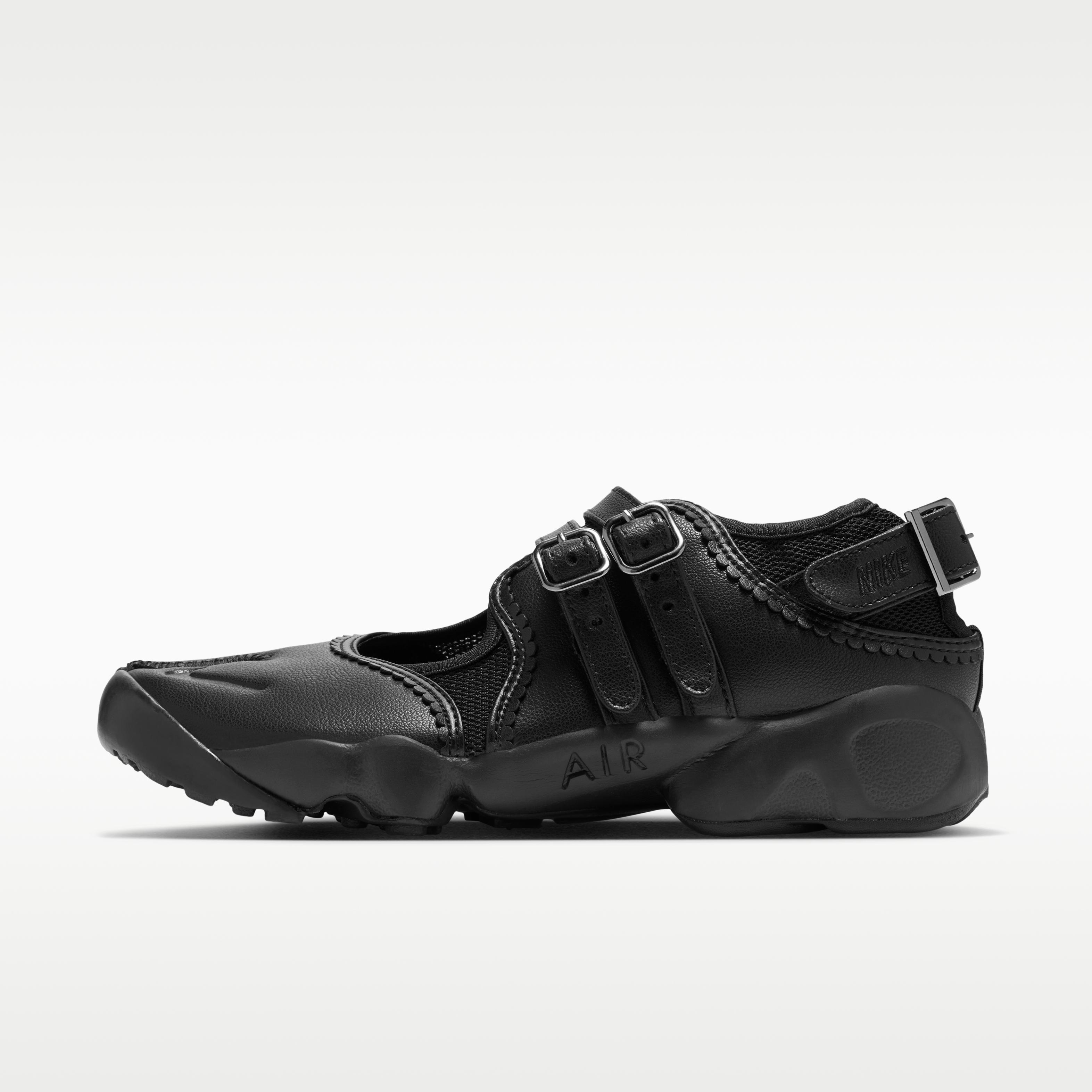 Nike Air Rift Тройной черный ремешок с пряжкой (Женский) 35.5